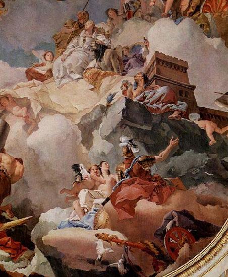 Giovanni Battista Tiepolo Apotheosis of Spain in Royal Palace of Madrid. Norge oil painting art
